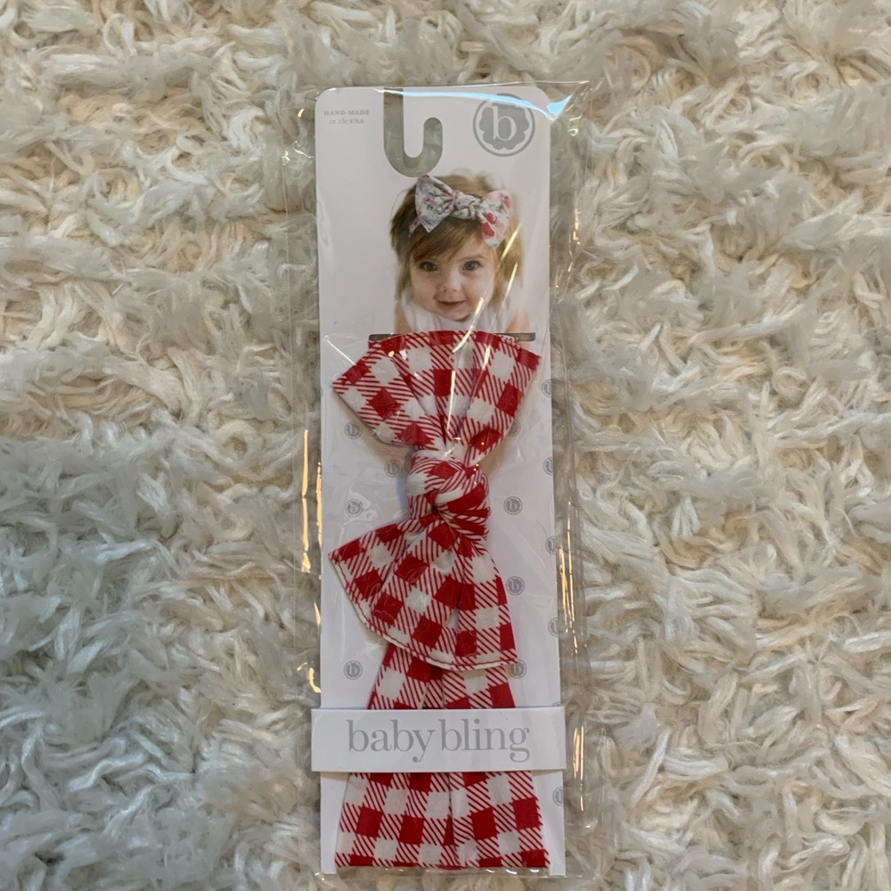Baby bling bows printed knot
